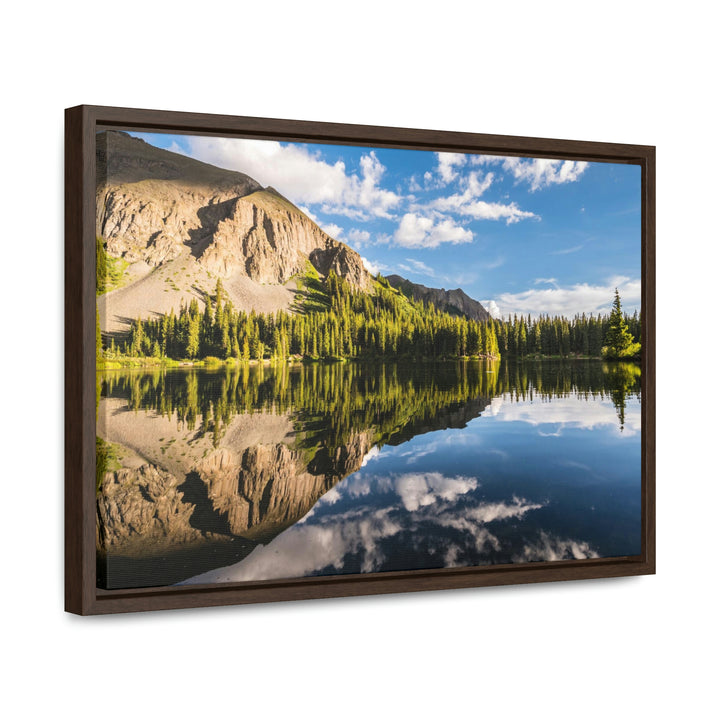 Mountain Scene Reflected - Canvas with Frame