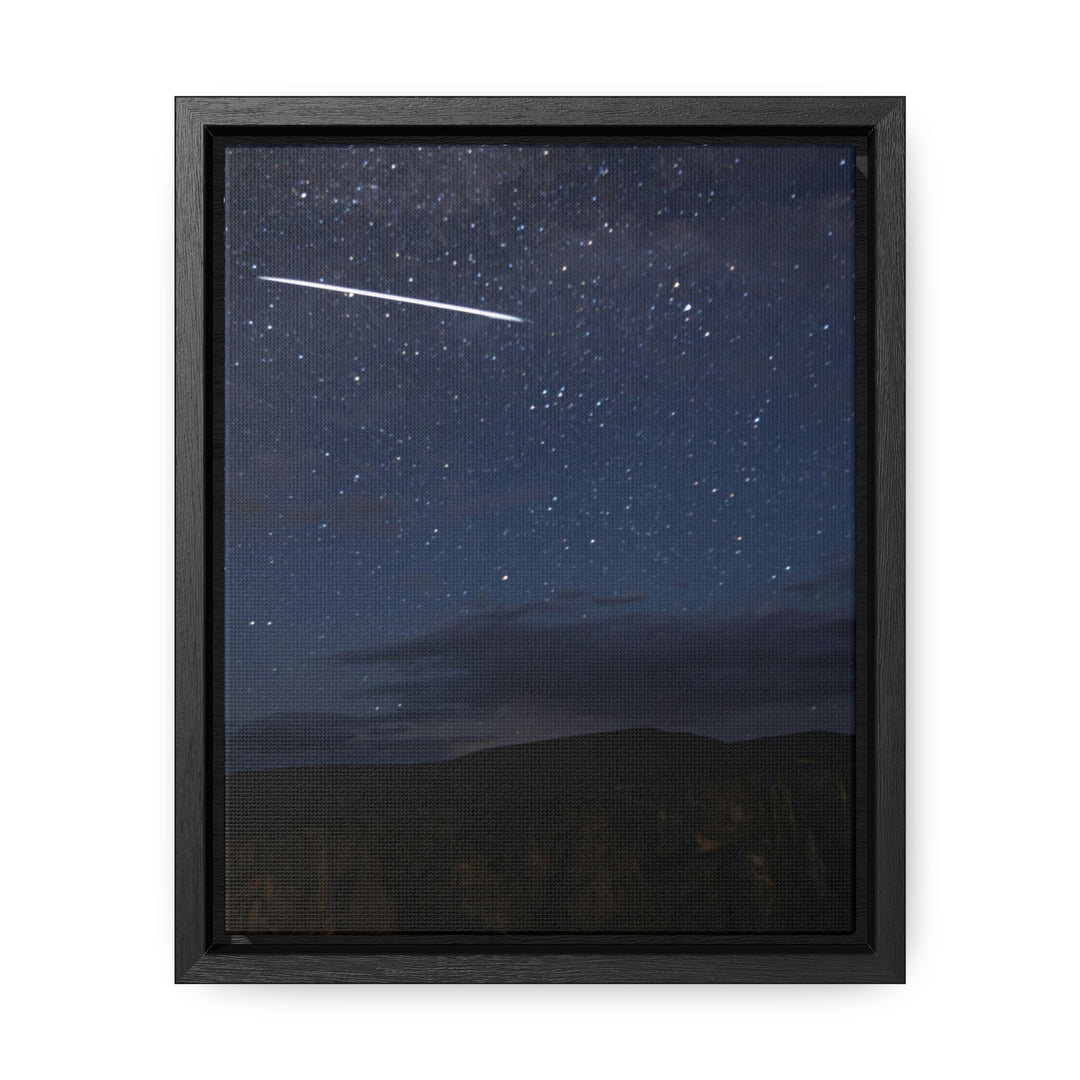 Starlink Above the Canyon - Canvas with Frame