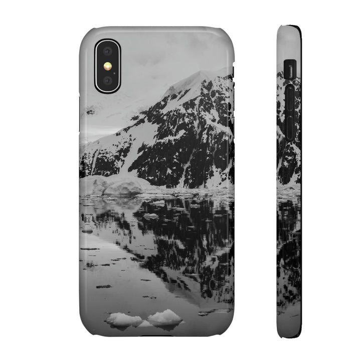 Reflected Calm in Black and White - Phone Case