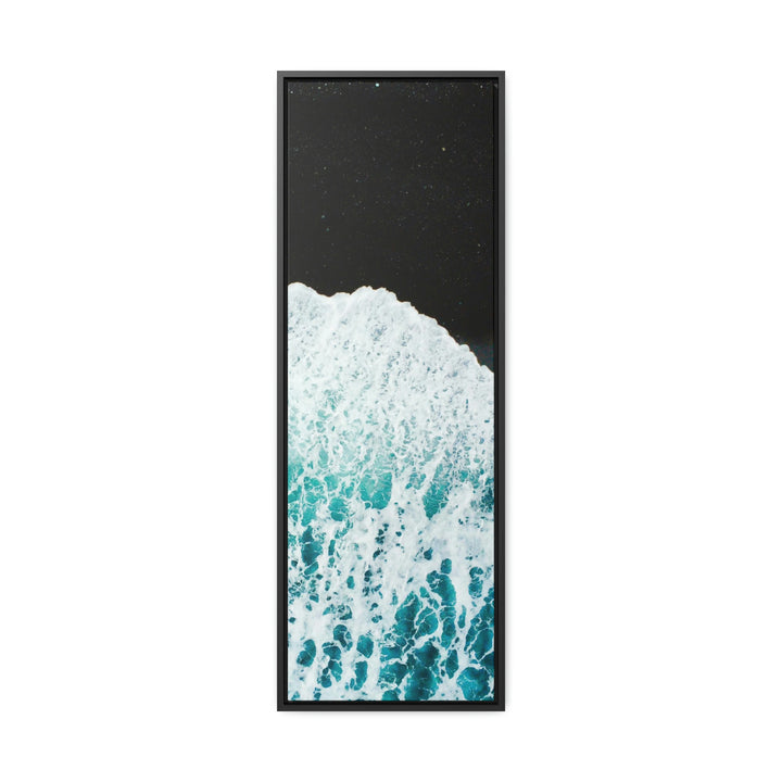 A Wave on Volcanic Sand - Canvas with Frame