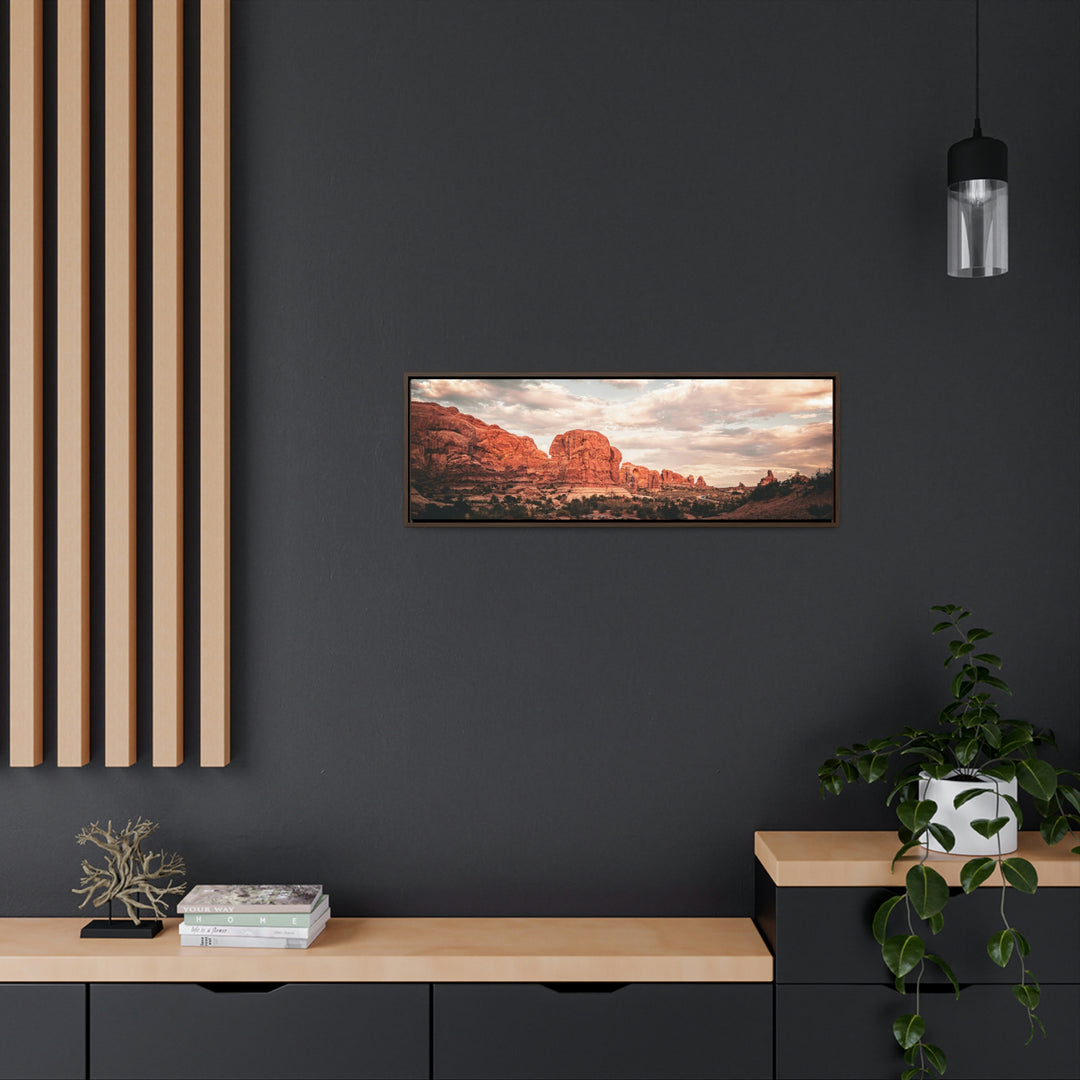 A Desert Sunset - Canvas with Frame