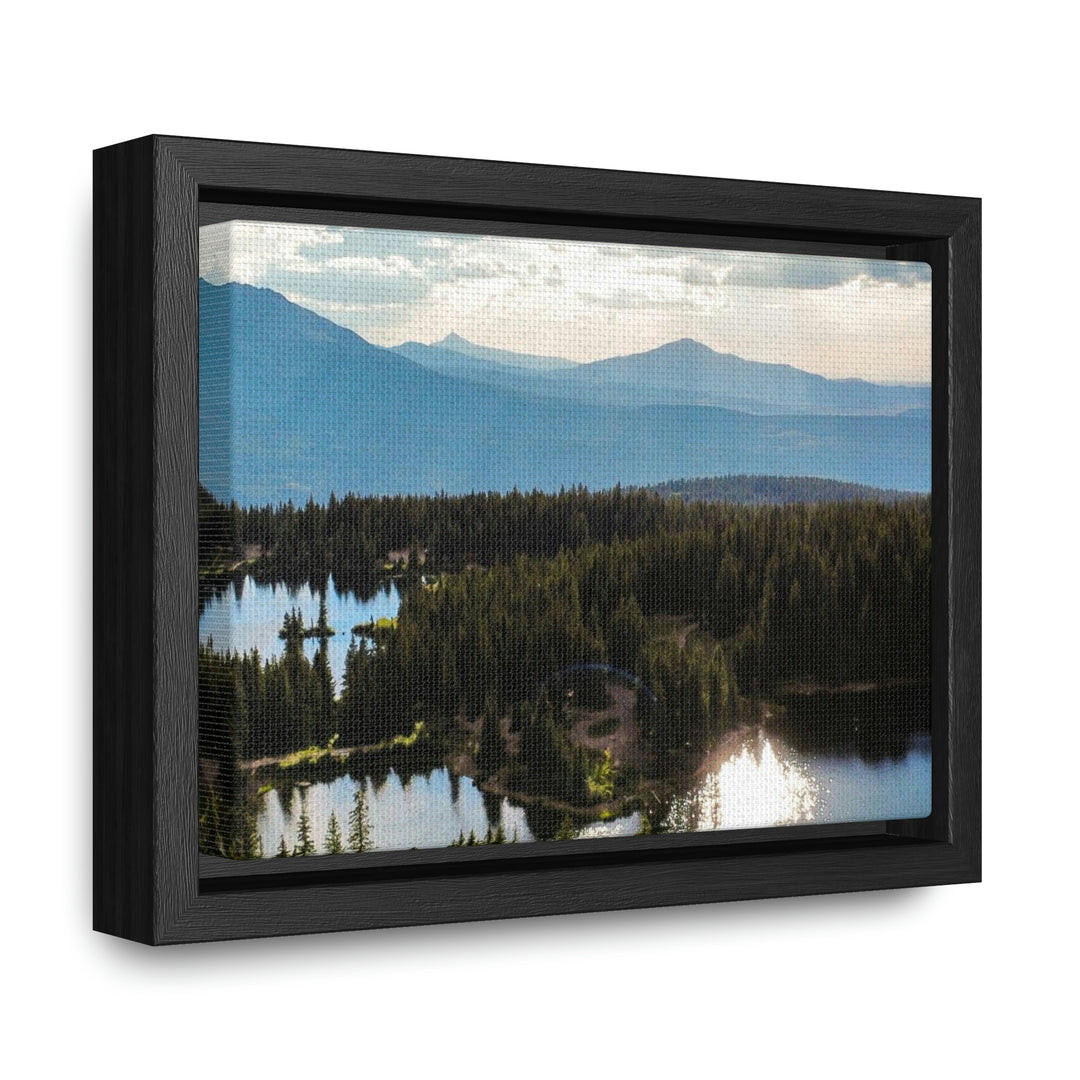 Cool Mountain Lakes - Canvas with Frame