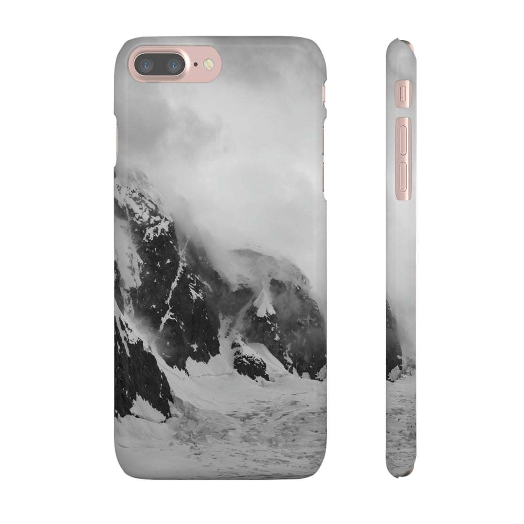 The Mist Descends in Black and White - Phone Case