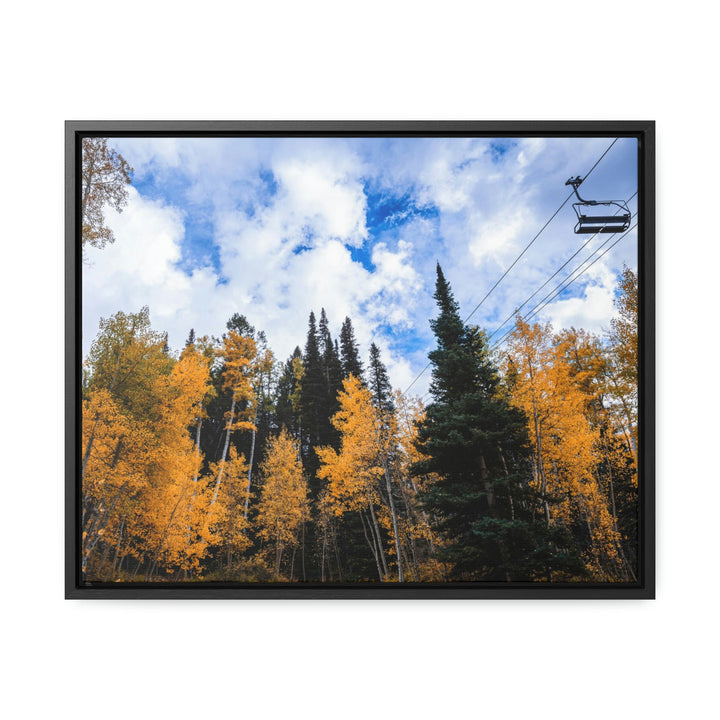 Chairlift in Suspension - Canvas with Frame