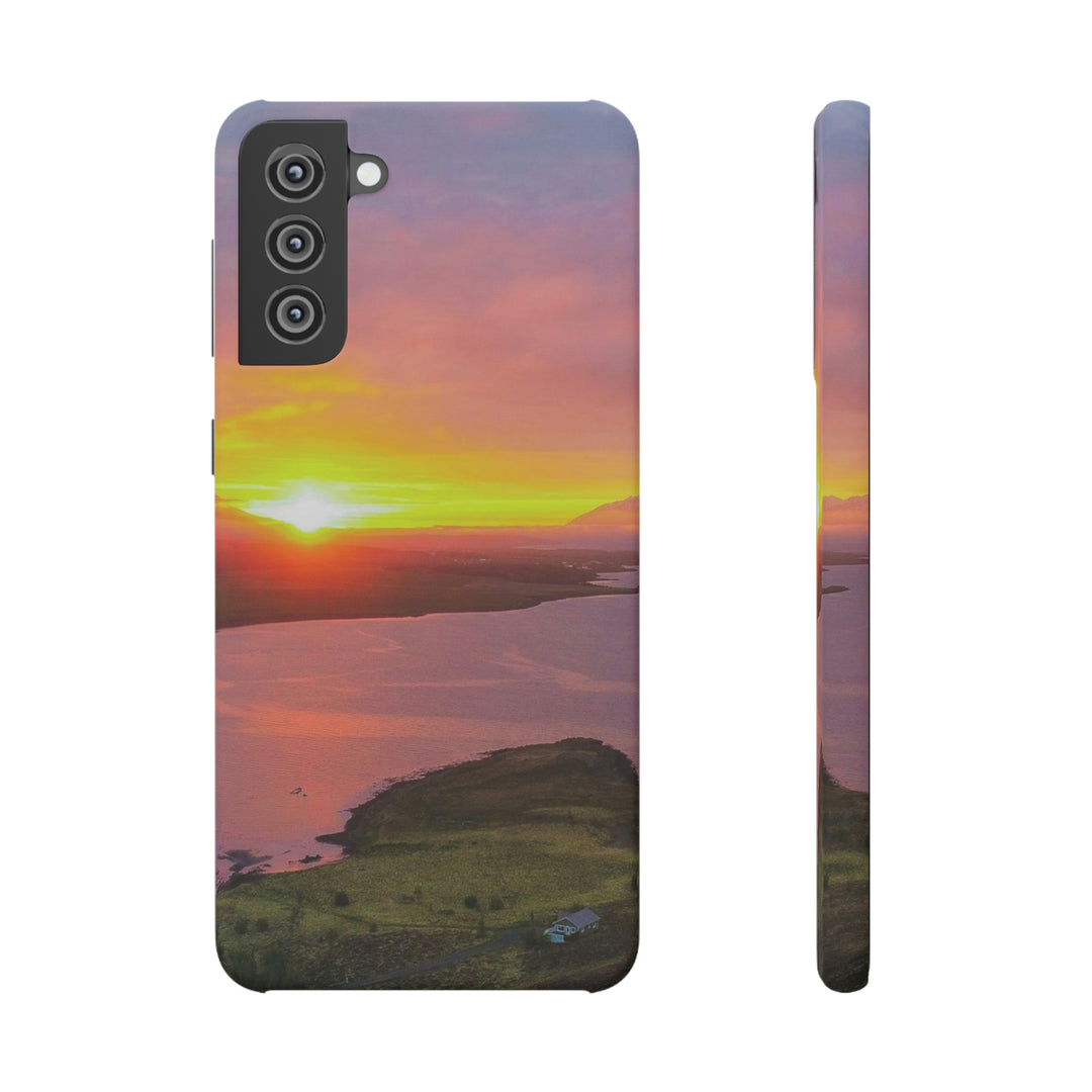 Sunset Over the Fjord Part 1 - Phone Case