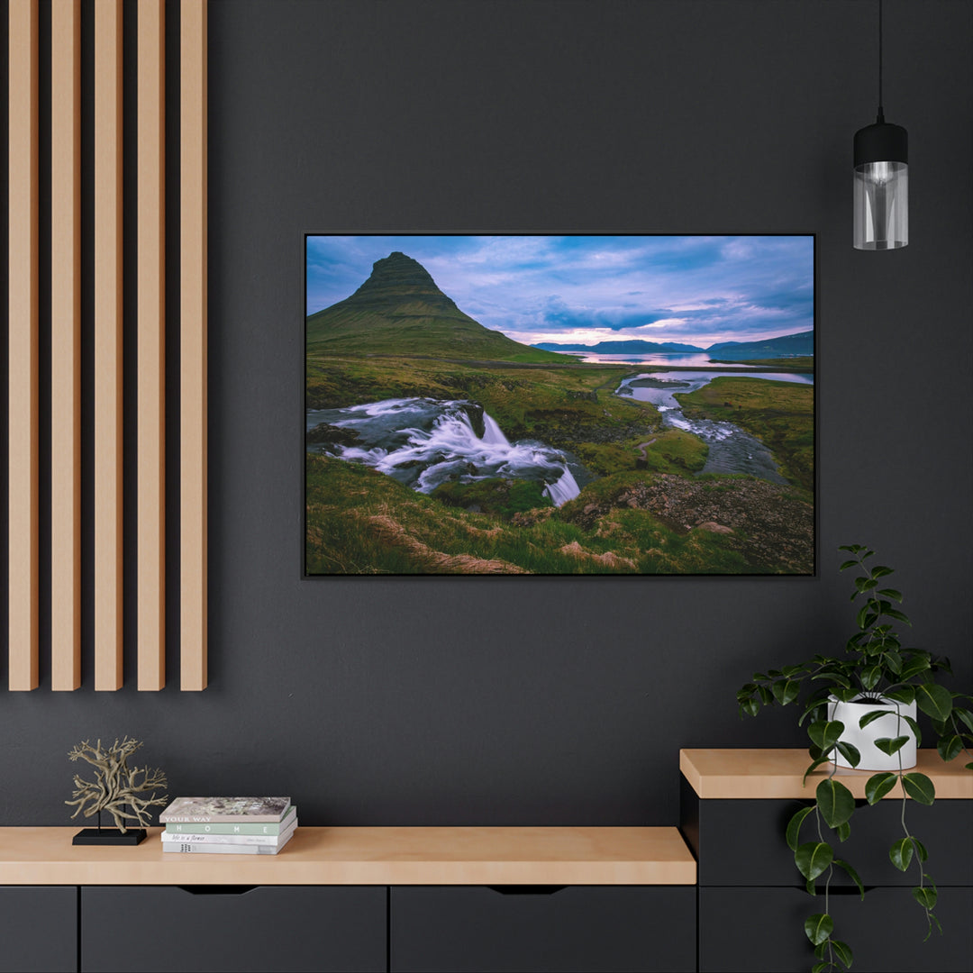 An Icelandic Sunset - Canvas with Frame