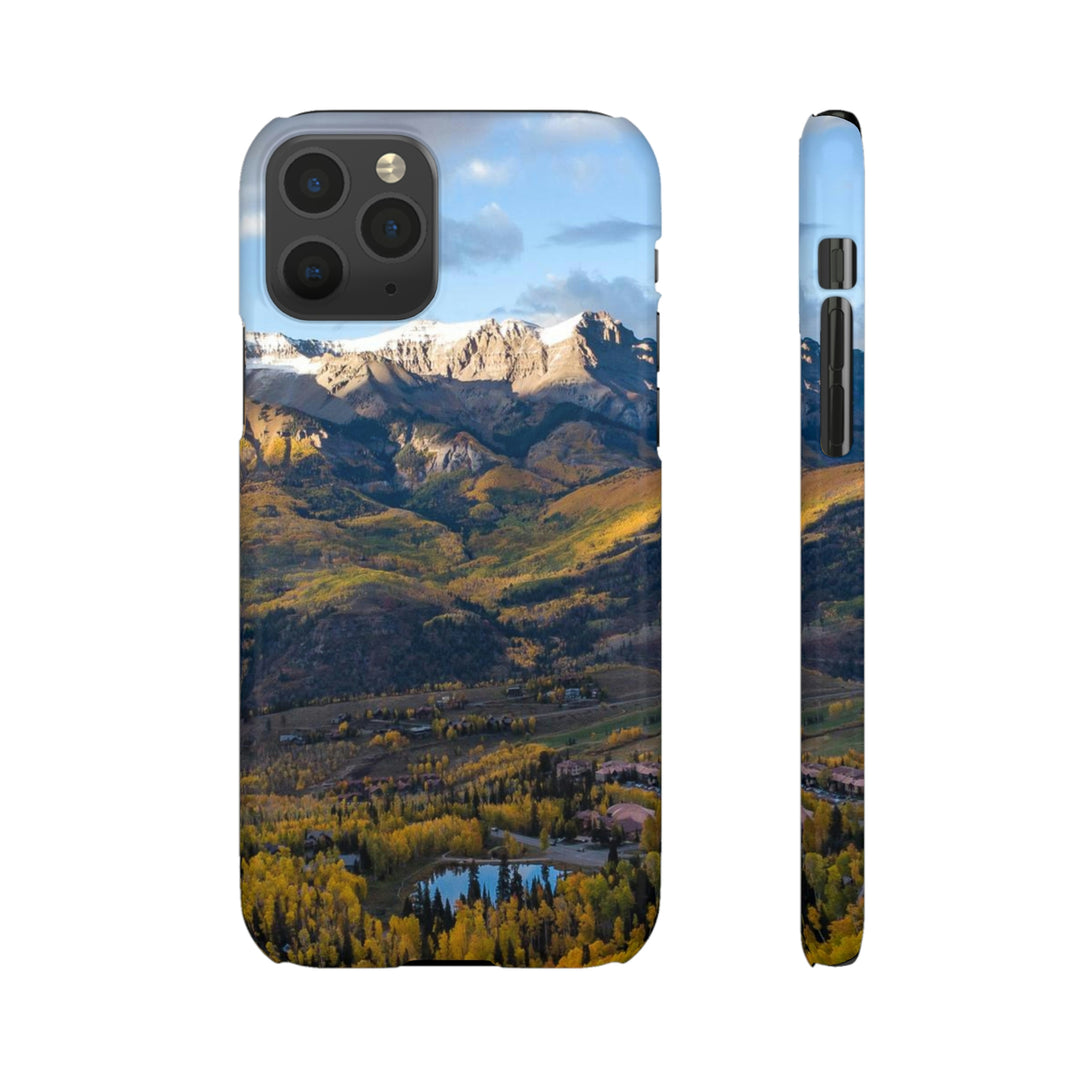 Glowing Mountainside - Phone Case