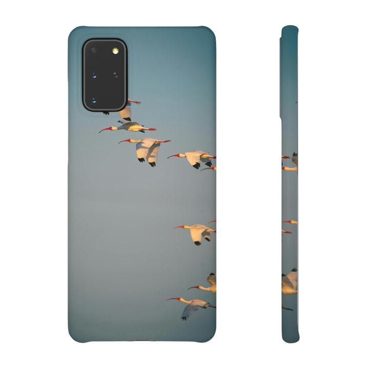 White Ibis in Flight - Phone Case