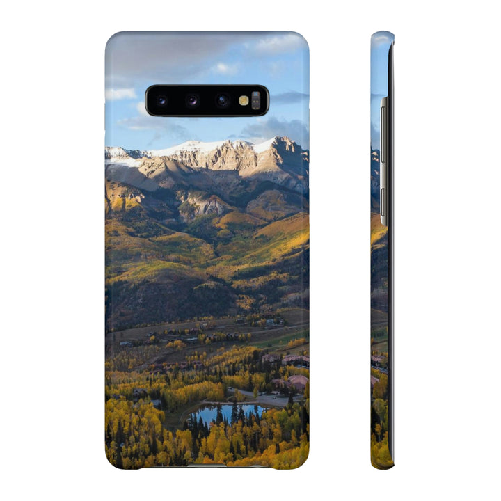 Glowing Mountainside - Phone Case