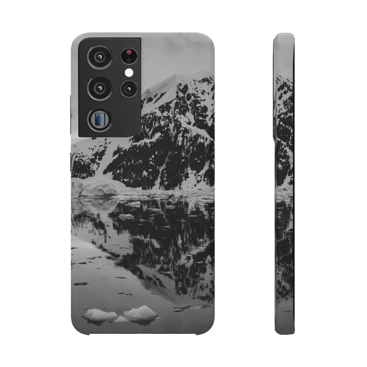 Reflected Calm in Black and White - Phone Case