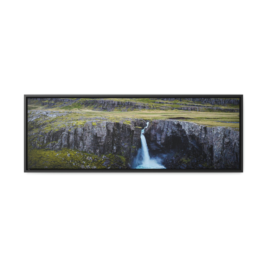 A Remote Waterfall - Canvas with Frame