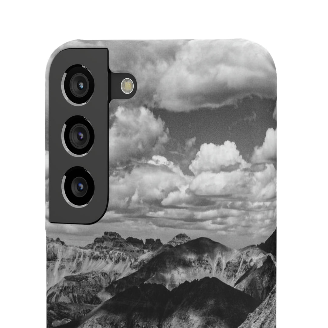 Imogene Pass From the Air in Black and White - Phone Case