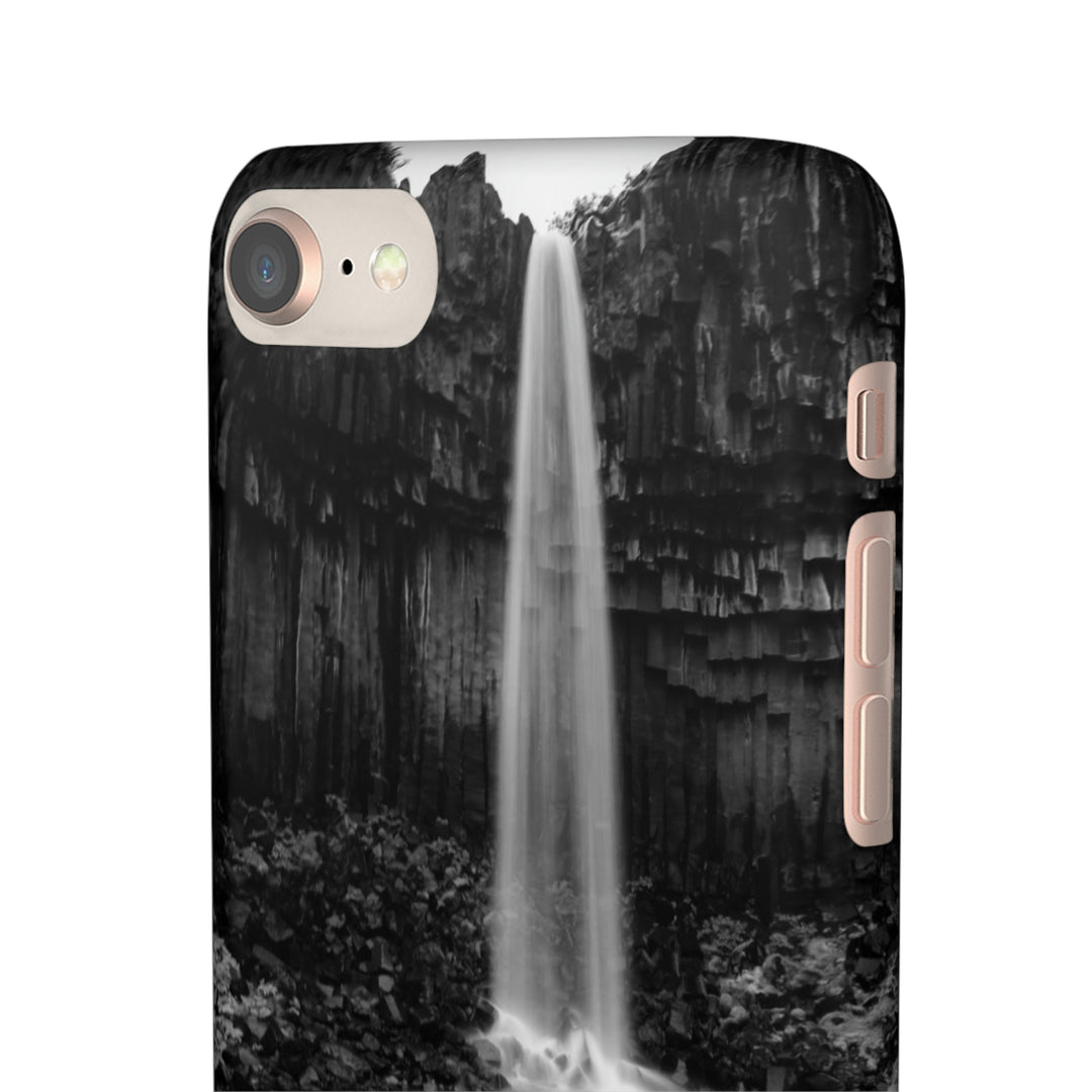 Svartifoss in Black and White - Phone Case