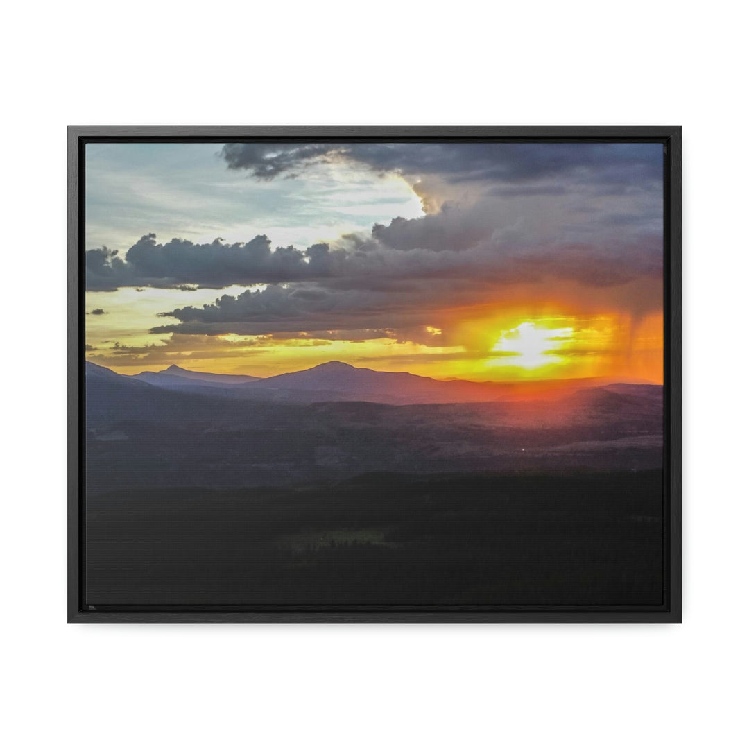 Rainy Sunset - Canvas with Frame