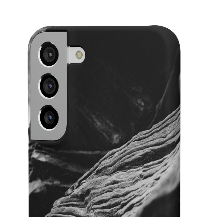 Layers of Rock in Black and White - Phone Case