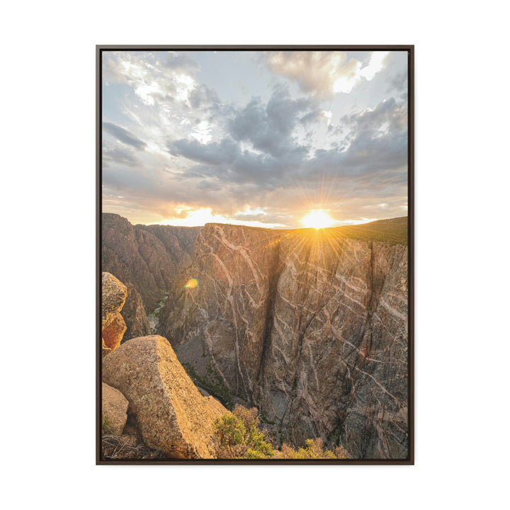 Painted Wall at Sunset Part 2 - Canvas with Frame