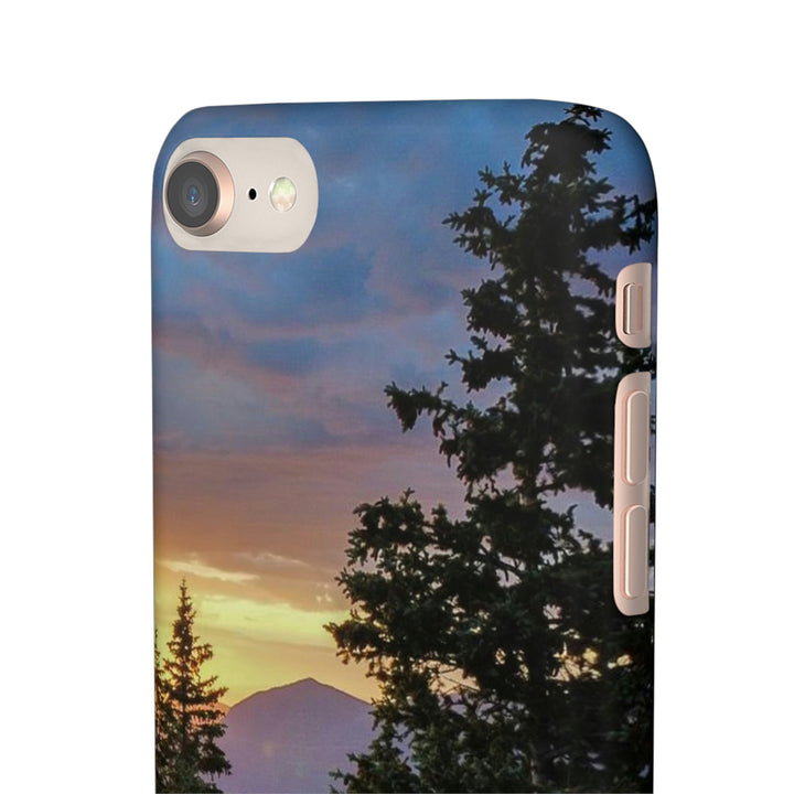 Rainy Sunset Through the Trees - Phone Case