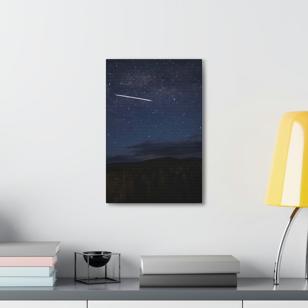 Starlink Above the Canyon - Canvas