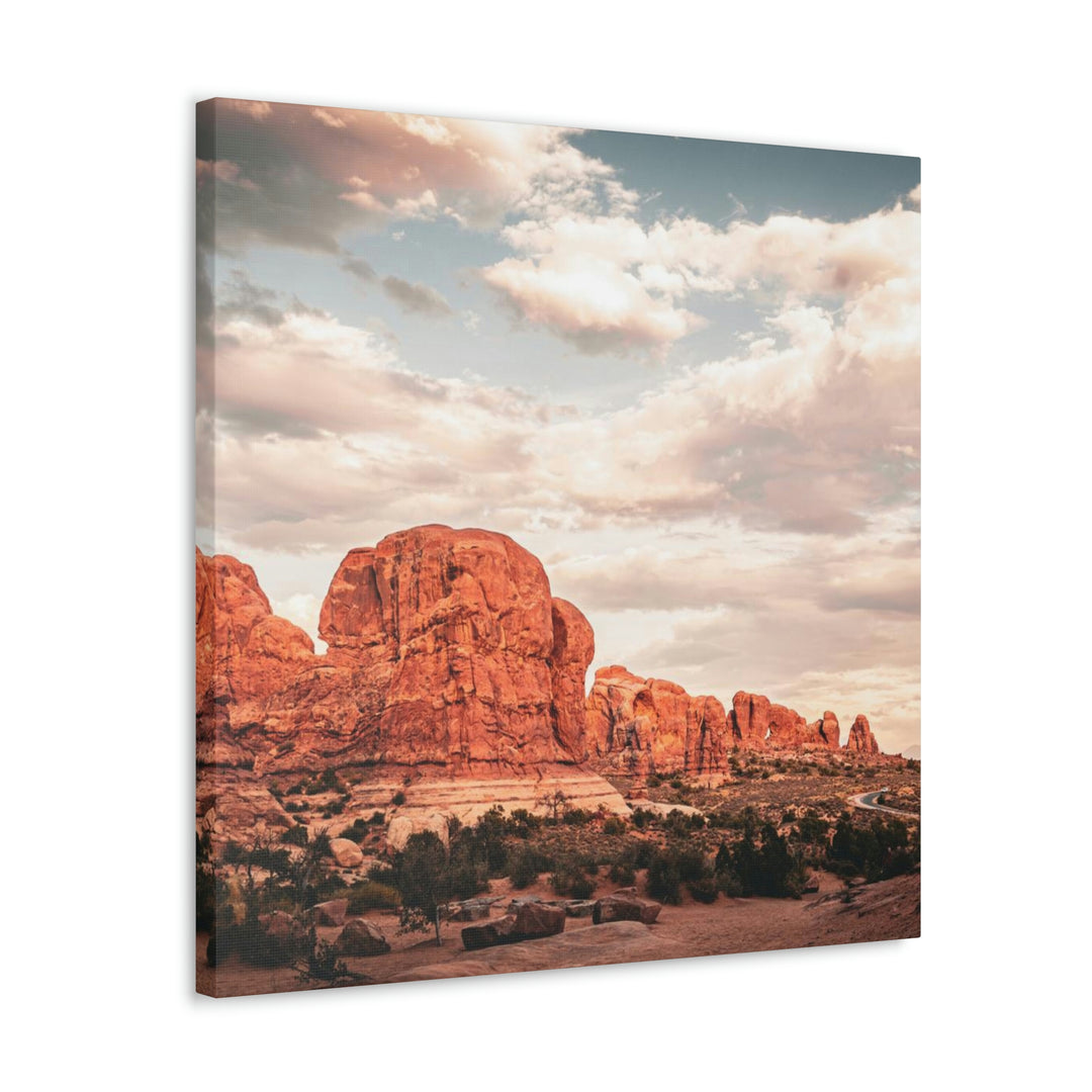 A Desert Sunset - Canvas