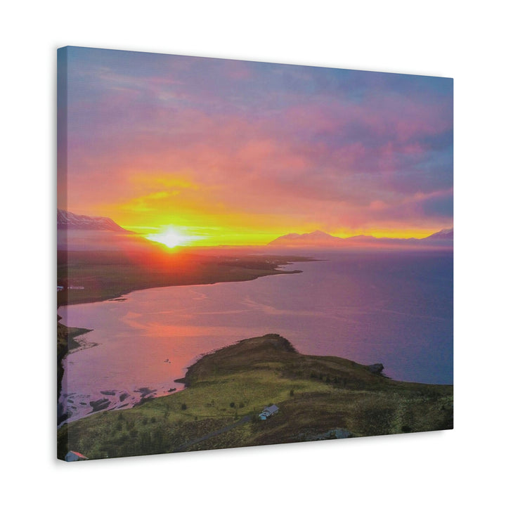 Sunset Over the Fjord Part 1 - Canvas