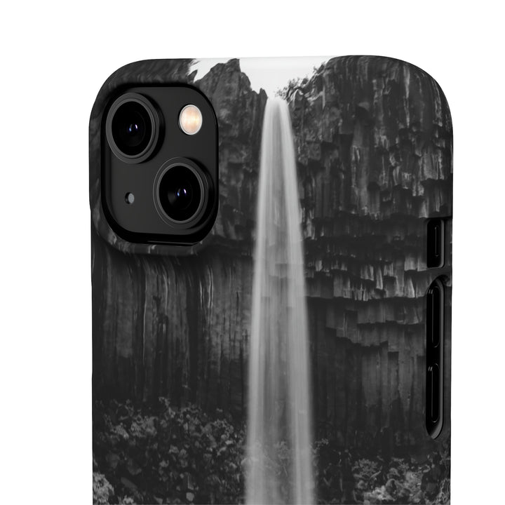 Svartifoss in Black and White - Phone Case