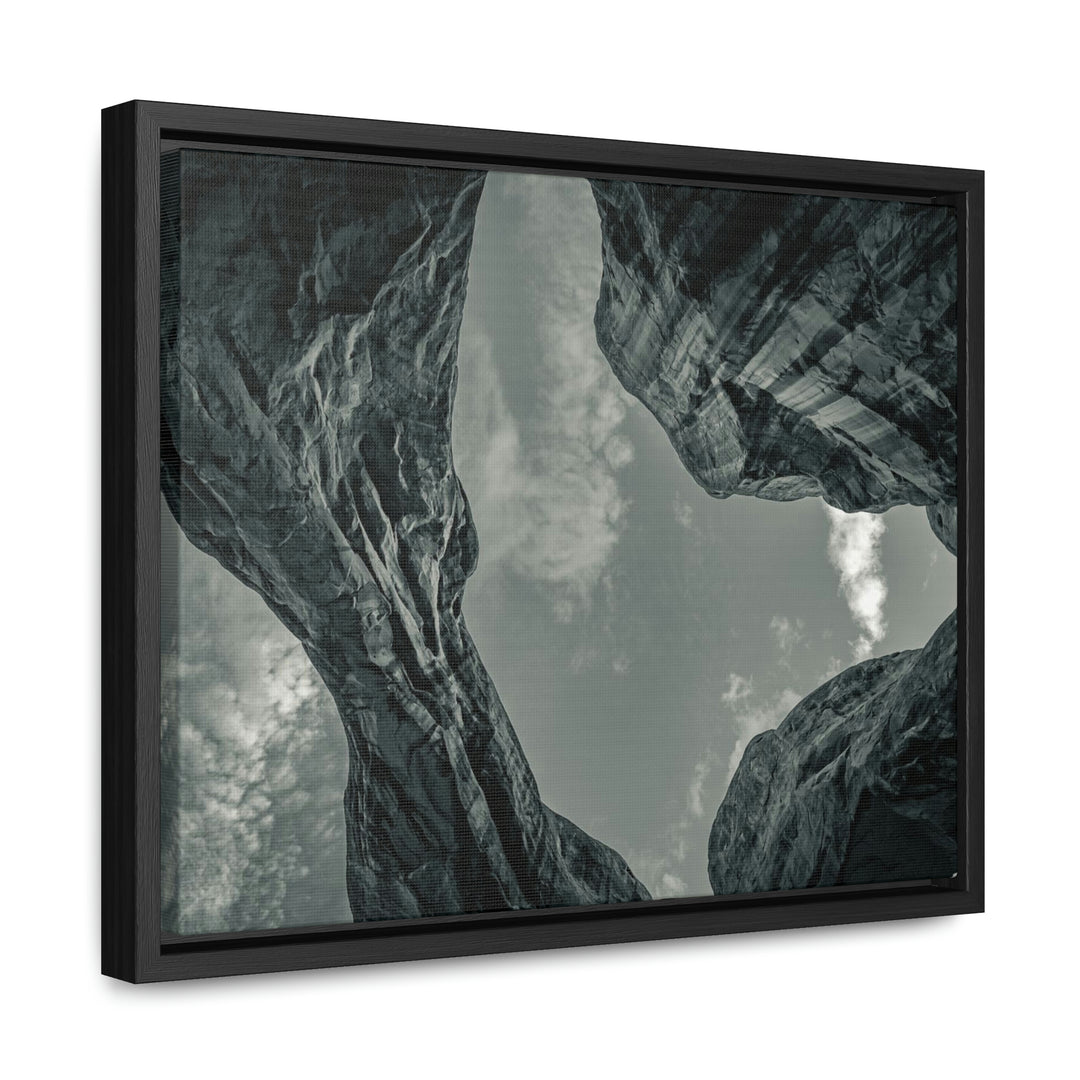 Natural Frames Part 3 in Black and White - Canvas with Frame