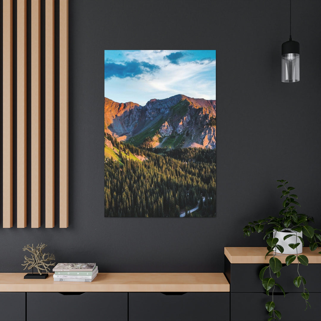 Fading Mountain Light - Canvas