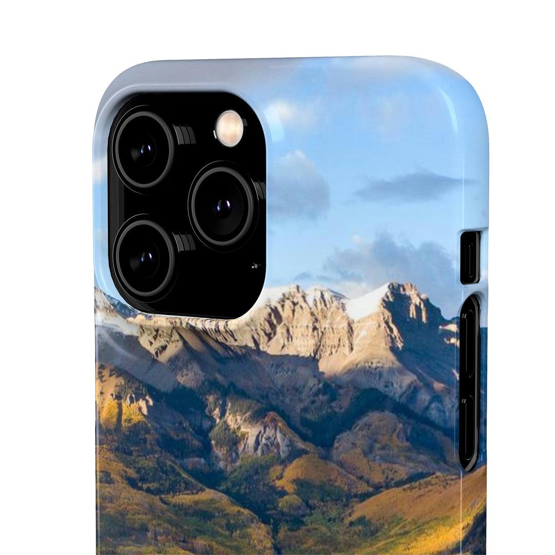 Glowing Mountainside - Phone Case