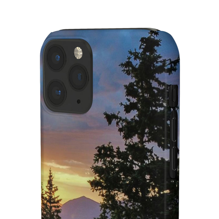 Rainy Sunset Through the Trees - Phone Case