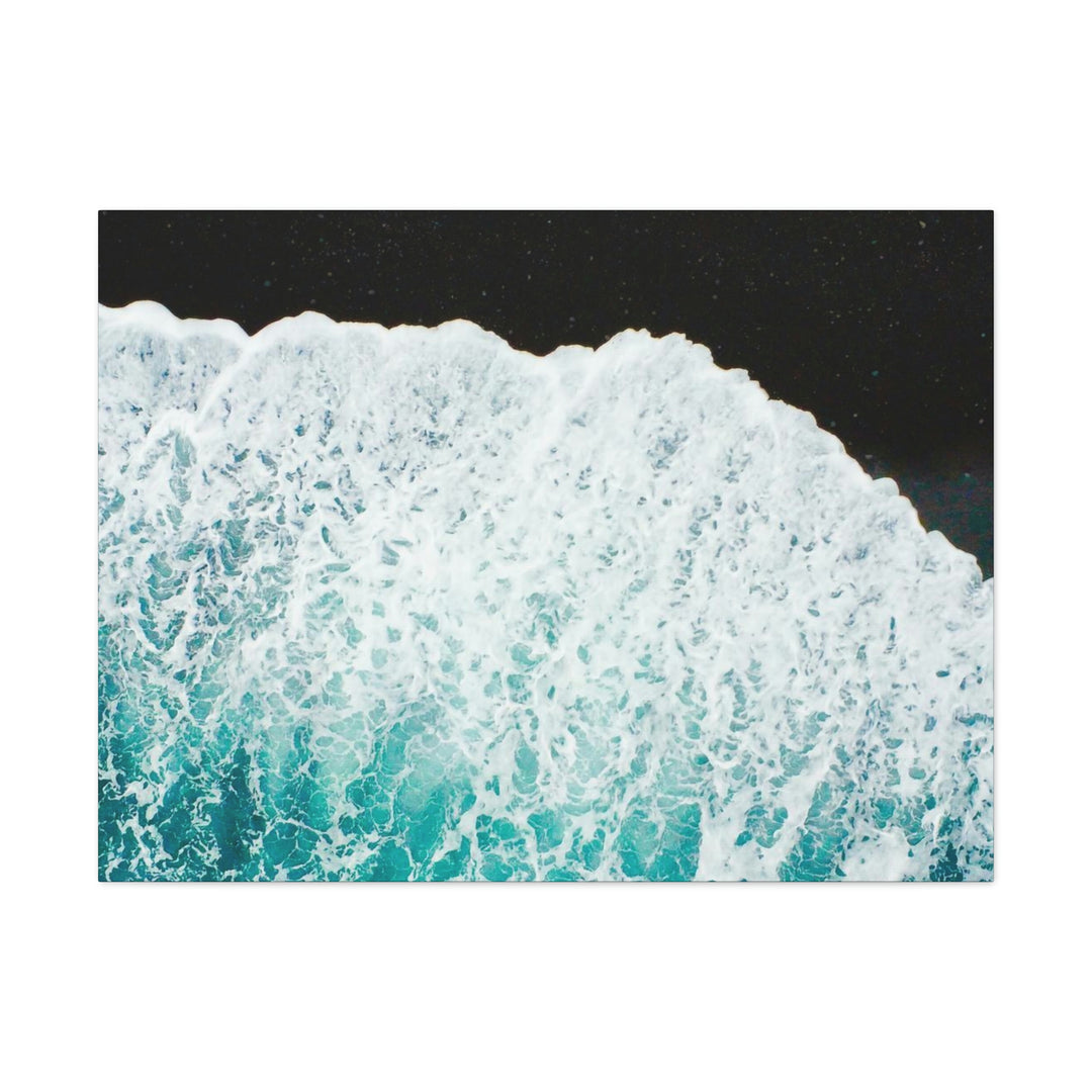 A Wave on Volcanic Sand - Canvas