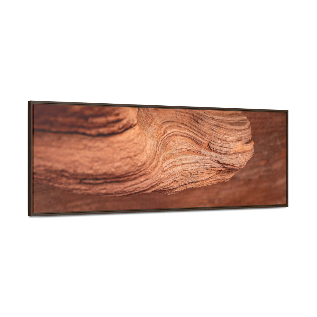 Sedimentary Rock Curves - Canvas with Frame