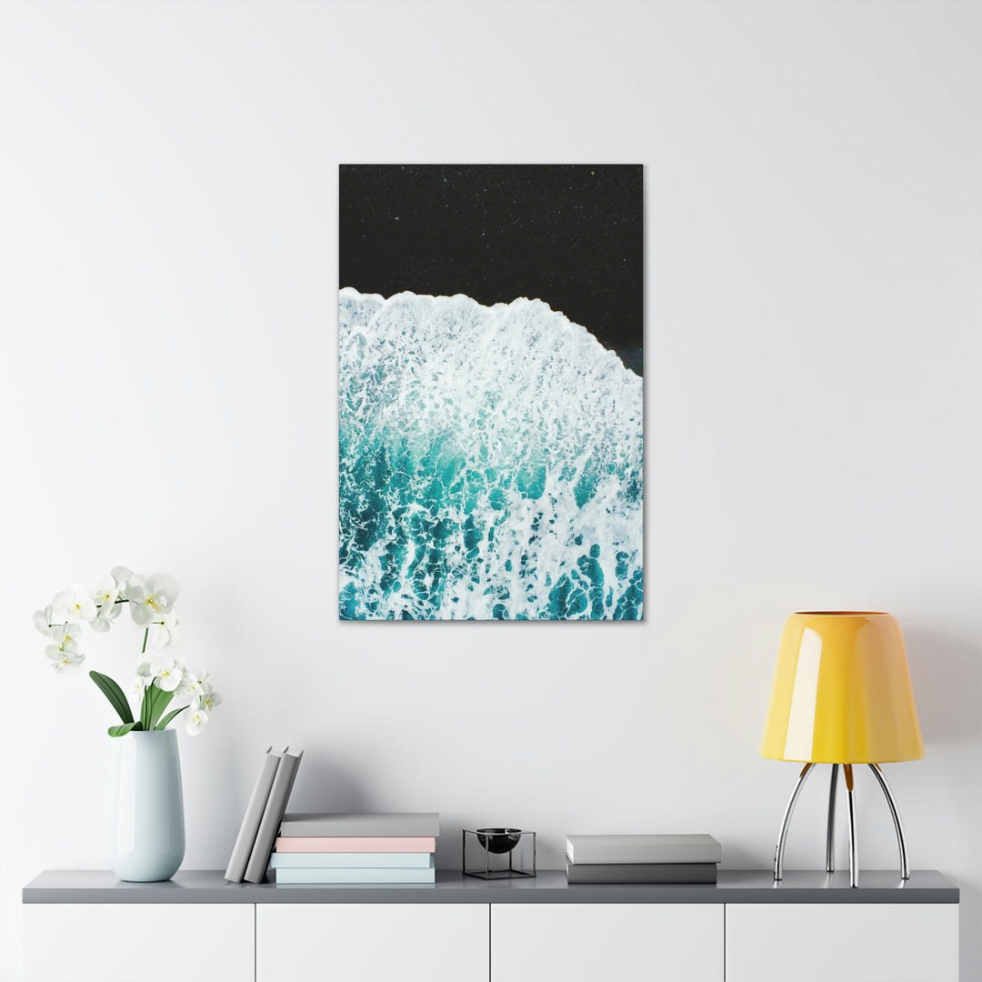 A Wave on Volcanic Sand - Canvas