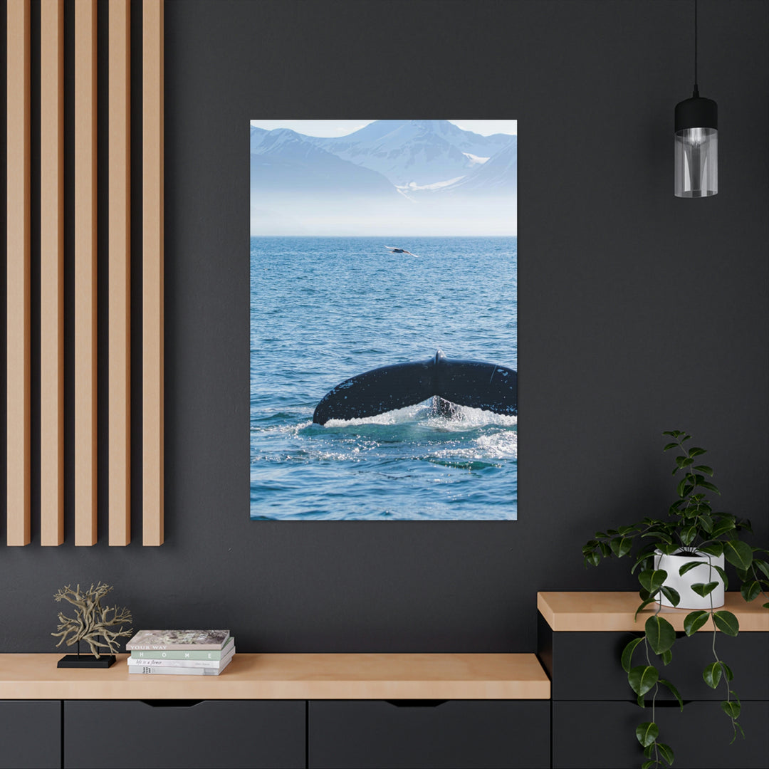 A Whale and A Mountain - Canvas