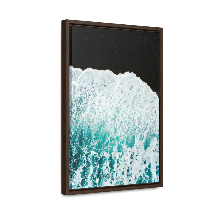 A Wave on Volcanic Sand - Canvas with Frame