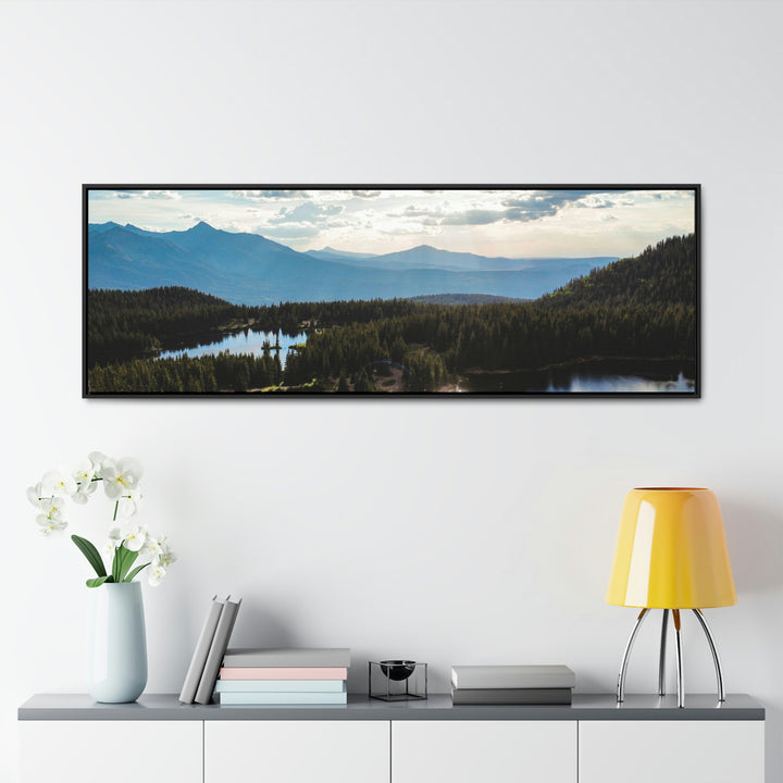 Cool Mountain Lakes - Canvas with Frame