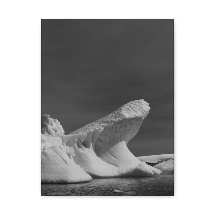 The Angles of an Iceberg in Black and White - Canvas