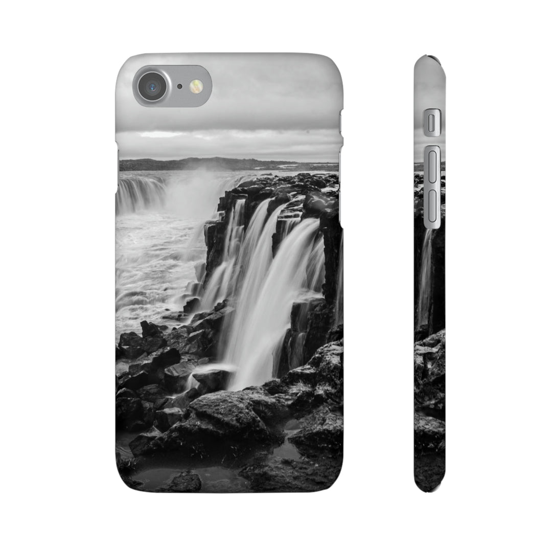 Selfoss in Black and White - Phone Case