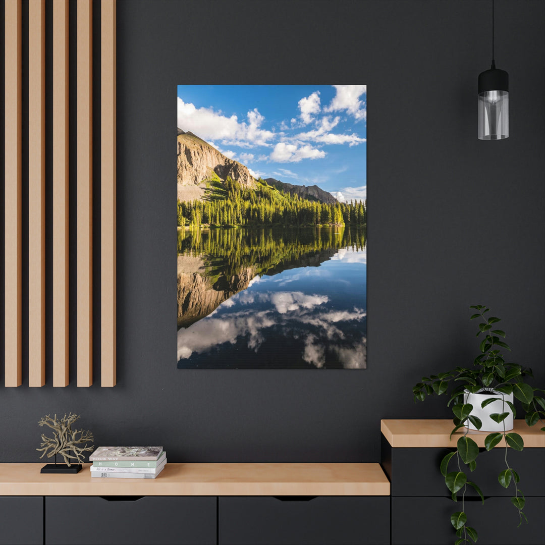 Mountain Scene Reflected - Canvas