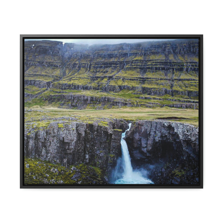 A Remote Waterfall - Canvas with Frame