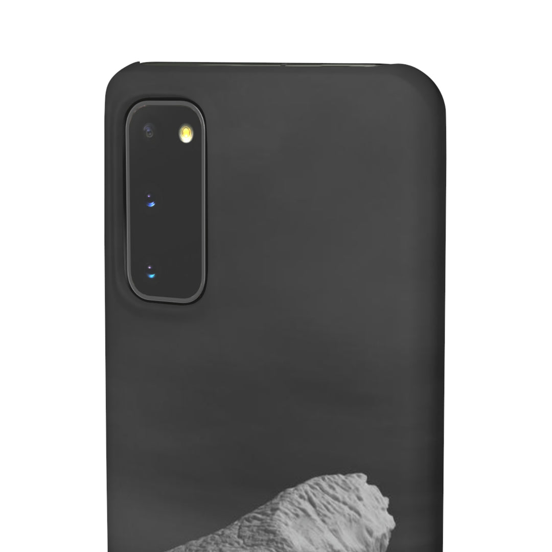 The Angles of an Iceberg in Black and White - Phone Case