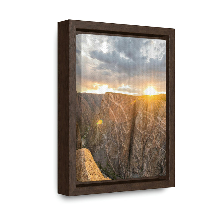 Painted Wall at Sunset Part 2 - Canvas with Frame