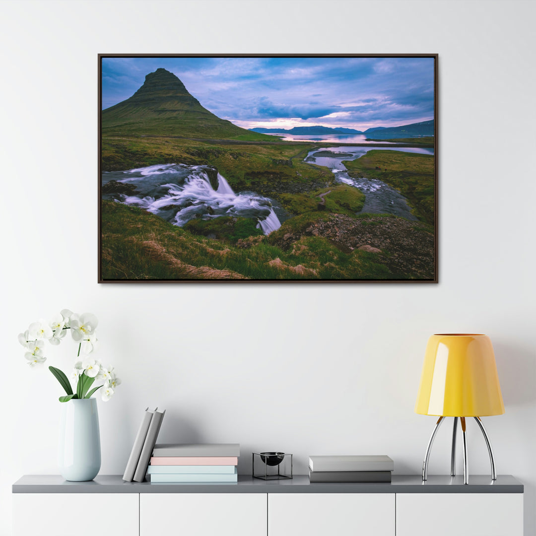 An Icelandic Sunset - Canvas with Frame