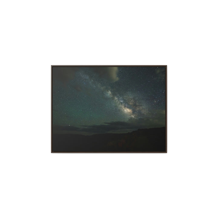 Milky Way Through the Clouds Part 2 - Canvas with Frame