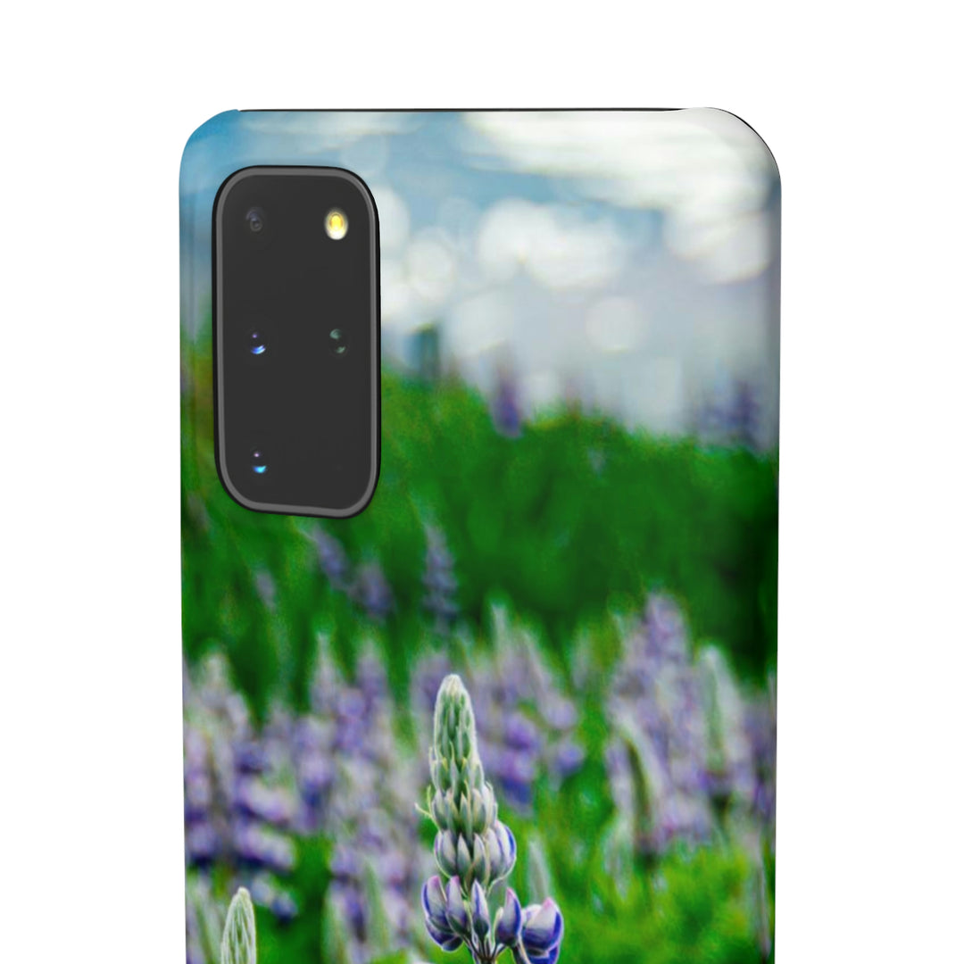 Glowing Lupin with Mountains - Phone Case