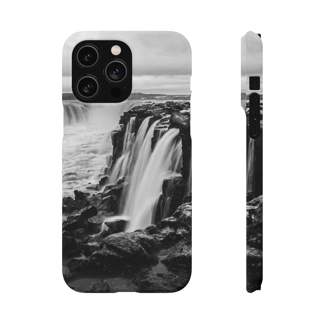 Selfoss in Black and White - Phone Case