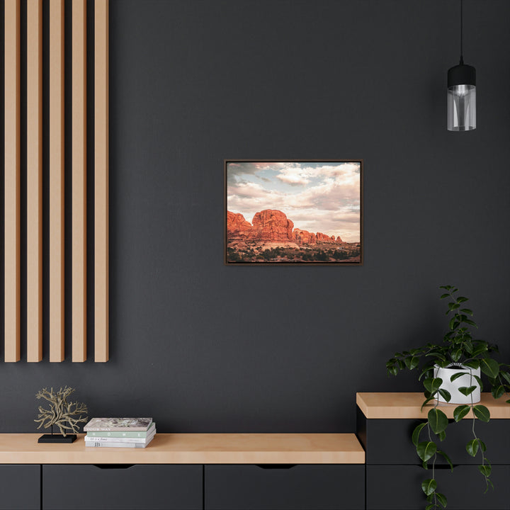 A Desert Sunset - Canvas with Frame