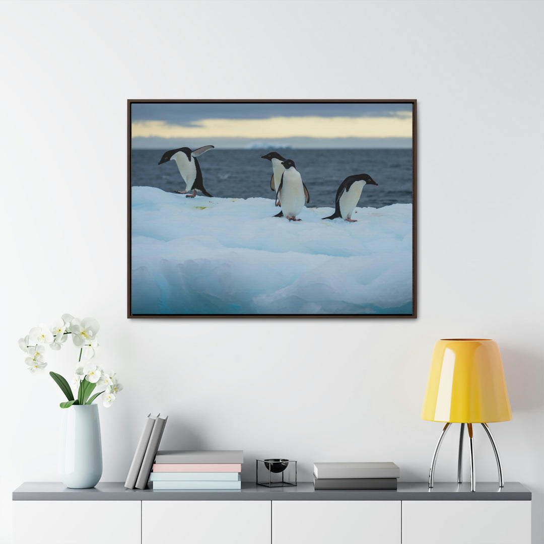 Penguin Dance - Canvas with Frame