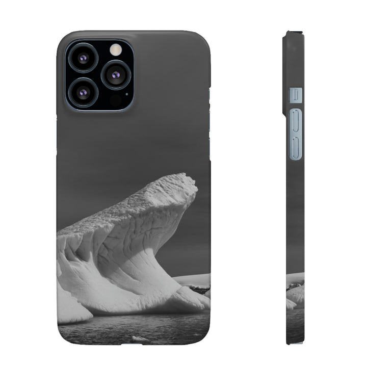 The Angles of an Iceberg in Black and White - Phone Case