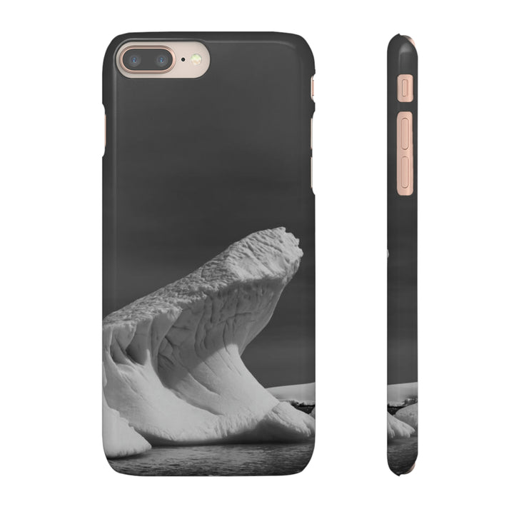 The Angles of an Iceberg in Black and White - Phone Case