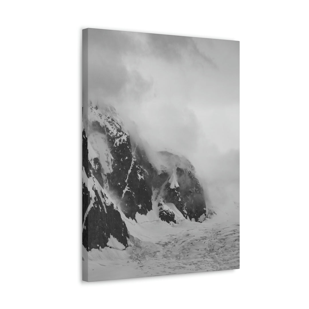 The Mist Descends in Black and White - Canvas